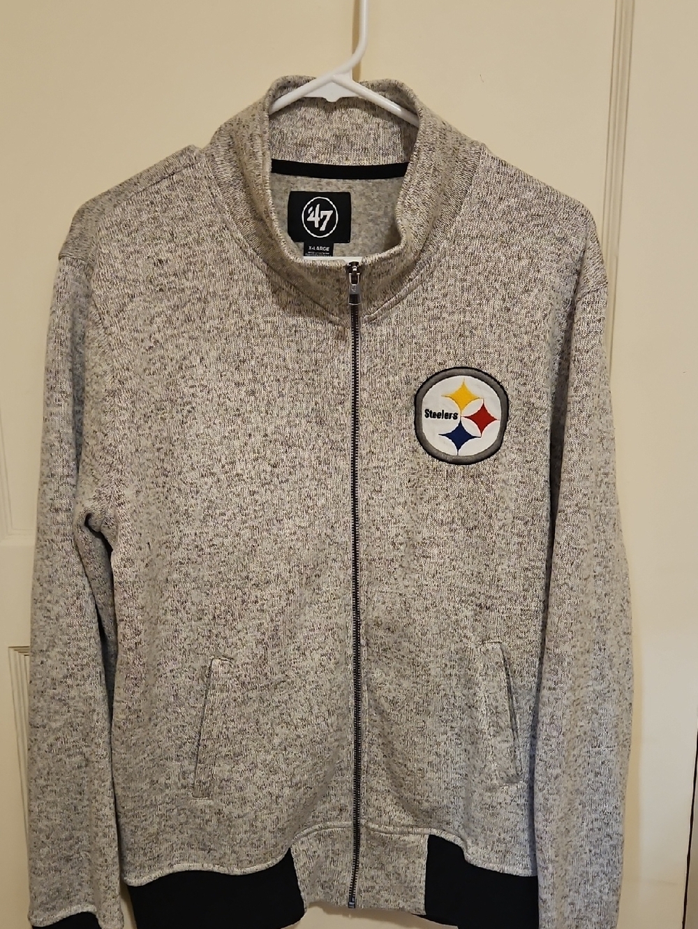'47 Brand Pittsburgh Steelers Brown Gray Full-Zip Jacket